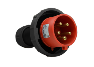 IEC 60309 (6h) PIN & SLEEVE 3 PHASE PLUG, 20 AMPERE-200/415 VOLT C(UL)US, 16 AMPERE-220/380 - 240/415 VOLT OVE, WATERTIGHT (IP67) UNIVERSAL APPROVED POWER PLUG, COMPRESSION STRAIN RELIEF, 4 POLE-5 WIRE GROUNDING (3P+N+E), NYLON (POLYAMIDE BODY), OPERATING TEMP. = -25�C TO +80�C, RED. APPROVALS: C(UL)US, OVE. CERTIFICATIONS: REACH, RoHS, CE.

<br><font color="yellow">Notes: </font>
<br><font color="yellow">*</font> Scroll down to view related pin & sleeve devices or download IEC 60309 Pin & Sleeve Brochure.